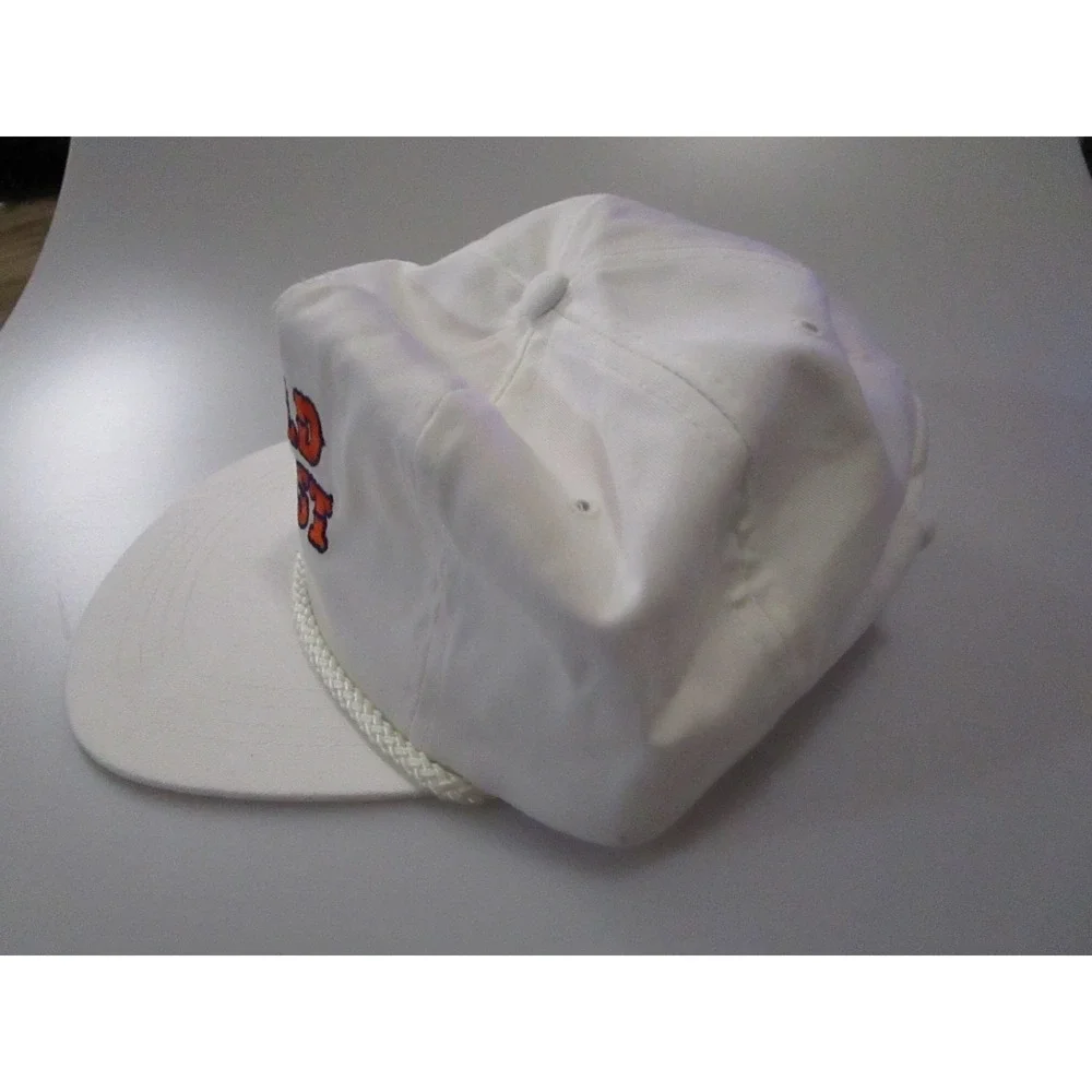 Gold Coast Hat Cap‎ Snapback White Yupoong Rope Vintage 80s